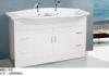 Square ceramic basin MDF Bathroom Cabinet floor stangding 135 X 50 / cm