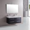 20 X 45 / cm MDF Bathroom Cabinet wall mount acrylic - resin integrated sink