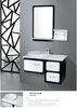 Balck / White modern floating bathroom vanities wall mount soft closer with drawer
