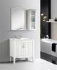 2 Doors Ceramic Bathroom Vanity mirrored stainless steel with Soft Closing Sliders