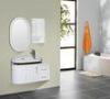 Round type 15mm PVC Material ceramic vanity top with integrated sink 90 X 45 / cm