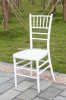 metal reinforced PP white chiavari chair