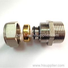 China Supply Pex Al Pex Pipe Fittings With Brass Material