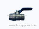 Full Port Bronze Ball Valve Two Way Air Operated Small Resistance With The Fluid
