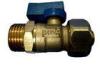 Brass Kitchen Sink Plumbing Valves Steel Butterfly Handle With PVC Anti - Corrosion Coating