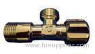 Chrome Plated Basin Plumbing Valves Bathroom Angle Valve With Plastic Handle