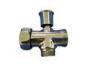 F1/2'xM1/2&quot;xM3/4&quot;Three Way Chrome-Plated Brass Shower Faucet Diverter Valve With Zinc Handle