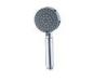 Portable Detachable Rain Shower Head Chrome Plated With Different Water Temperature