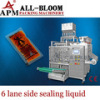 Multi lane liquid filling and packing machine