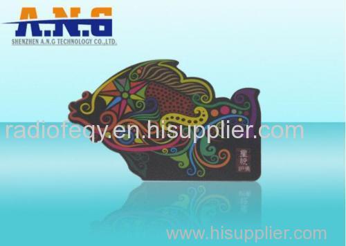 Customized printing irregular shape PVC business card for restaurant