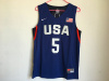 #5 KD kevin durant dream team usa basketball jersey The 2016 Rio de Janeiro Olympic Games navy blue