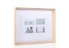 Wooden Four Openings 4x6 Matted western collage picture frames Solid Natural Finishing