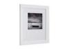 Double White Mats MDF Gallery picture frames In Pure Modern Snow - white Color