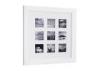 Square 4x4 9 Opening Collage Picture Frame Wooden In Snow Lily Finishing