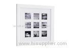 Square 4x4 9 Opening Collage Picture Frame Wooden In Snow Lily Finishing