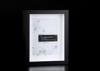 MDF Shadow Box Matted 6&quot;x8&quot; Tabletop Photo Frame In Outer Black With White Inlay