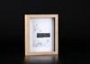 Wooden Shadow Box Matted 6&quot;x8&quot; Tabletop Frame In Outer Natural With Black Inlay