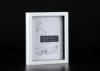 MDF Shadow Box Matted 6&quot;x8&quot; Tabletop Frame In Outer White With Black Inlay