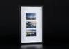 Black And White Wooden Collages Frames With Single Mat Hold Three 4x6 Photos