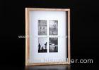 Wooden Natural Boxed Collages Photo Frames With Four Multi Openings