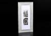Two 4x6 Matted Openings Tabletop Photo Frame In Antique Bushed White Finishing