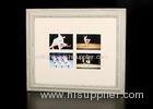 4 Multi Openings 4x6 Collages Photo Frame In Rural Bushed White Color