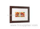 5x5 Matted Two Openings Gallery Photo Frame In Rustic Washed Brown