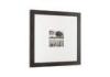 Square Matted 10x10 Opening Gallery Picture Frame In Solid Black Color
