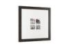4 Multi Openings 5x5 Gallery Photo Frame In Antique Washed Black Color