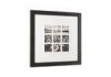 Nine 4x4 Matted Openings Gallery Picture Frame In Washed Black Finishing