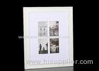 Contemporary Four Openings Matted 4x6 Collage Photo Frames In Pure White And Simple Profile