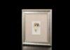 Single Opening Matted 4x6 MDF Collage Photo Frame In Foiled Antique Silver