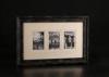 Multi 3-Openings Matted 4x6 Collage Photo Frame In Distressed Black Finishing