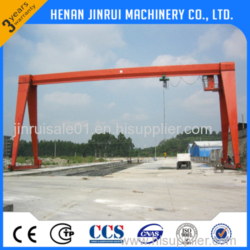 Light duty outside warehouse dedicated single girder goliath crane