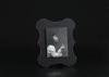 Front Floating 5x7 Single Tabletop Photo Frame In Slight Distressed Black Finishing