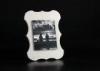 8X10 Single Opening Front Floating Wall Hanging Photo Frames In Distressed White Color