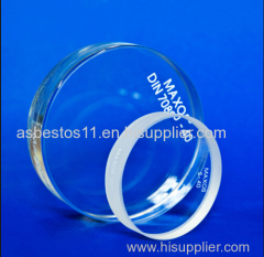 High pressure round borosilicate sight glass