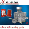 Multi lane sauce sachet filling and packing machine