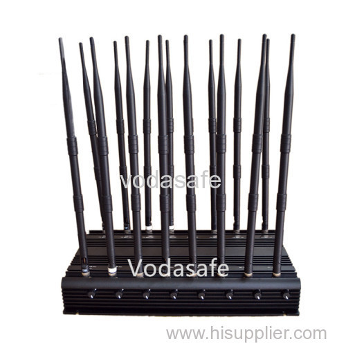 16 Antennas Low Band All Bands up to 50m Model 3G 4G WiFi Signal detector with Cooling Fan