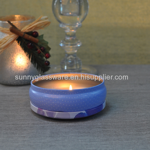 Round shape tinplate candle holder