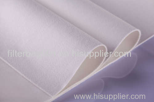 WHITE COLOR PTFE NEEDLE FELT