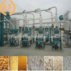 10-100T/D Corn maize flour milling machines