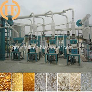 10-100T Angola Corn maize flour milling machines