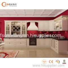 Foshan Candany kitchen cabinet modern fashion classical PVC Mewnbrane kitchen cabinet