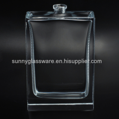 Transparent rectangle glass perfume bottles for personal care