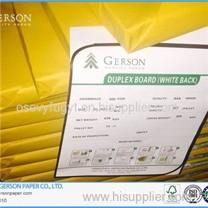 White Coated Duplex Board White Back