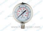 Oil filled Stainless Steel Pressure Gauge back connection 2