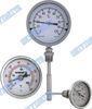 Stainless steel crimp bezel bimetallic actuated thermometers with fixed connector