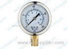 2.5 Inch Liquid Pressure Gauge / Glycerin pressure gauge with bayonet bezel