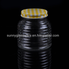 Storage glass mason jar with clip lid caps wholesale